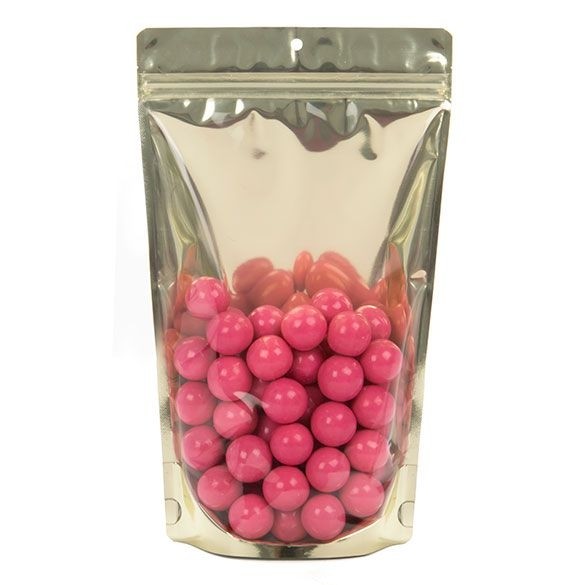 Stazakken Transparant/Mat Goud 17,1x8,9x28,6cm | 340 gram (100 stuks) [ZBGMG4]