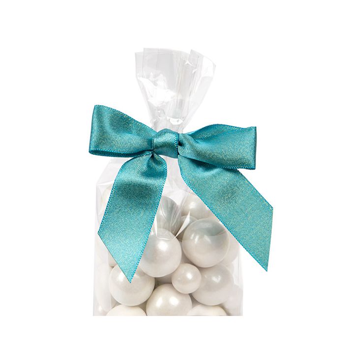 Noeuds pré-noués Bleu Sarcelle Métallique 8,9 cm (25 pièces) [MBOWTL]