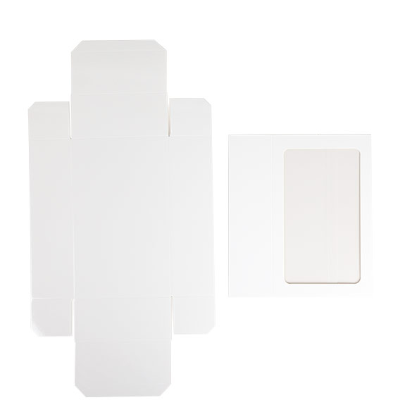 Boîtes en papier deux pièces blanc 21x12,7x5,7 cm (25 pcs) [MBS10W]