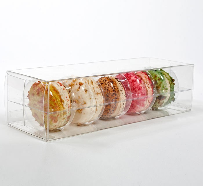 Boites à macarons, sachets de 5. 6.5 x 5.1 x 19.1cm (25 Pièces) (MBS1)