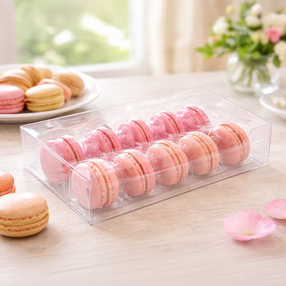 Macaron geschenkdoosjes set voor 10st. 12,9x5,1x19,1 cm (25 stuks) [MBS2]