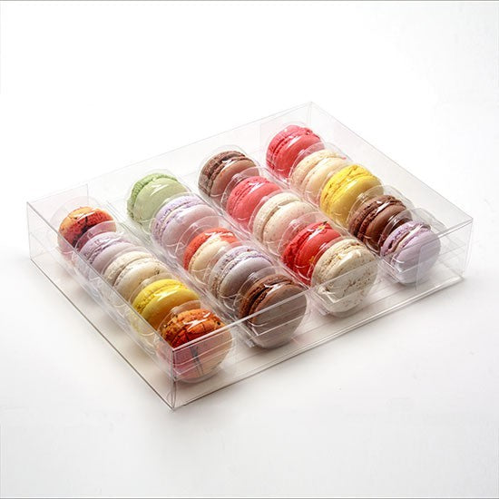 Boites à macarons, sachets de 20 25.9 x 5.1 x 19.1cm (25 Pièces) [MBS4]