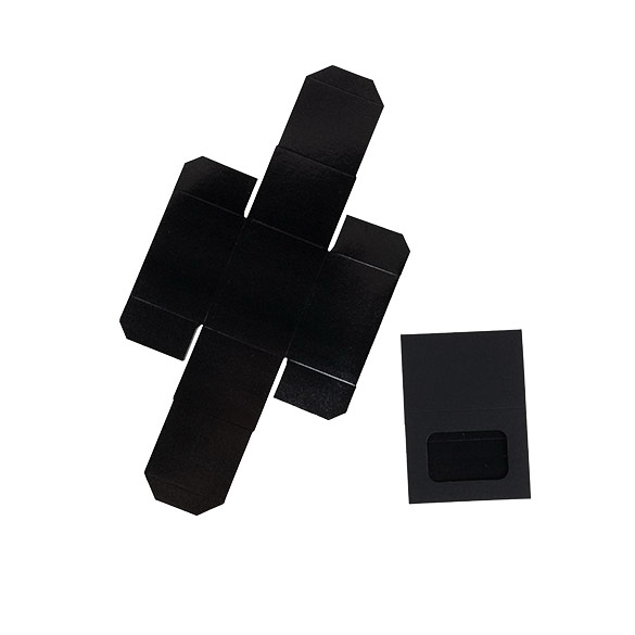 Tweedelige Papieren Dozen Zwart 9,5x6,4x5,7cm (25 stuks) [MBS8B]