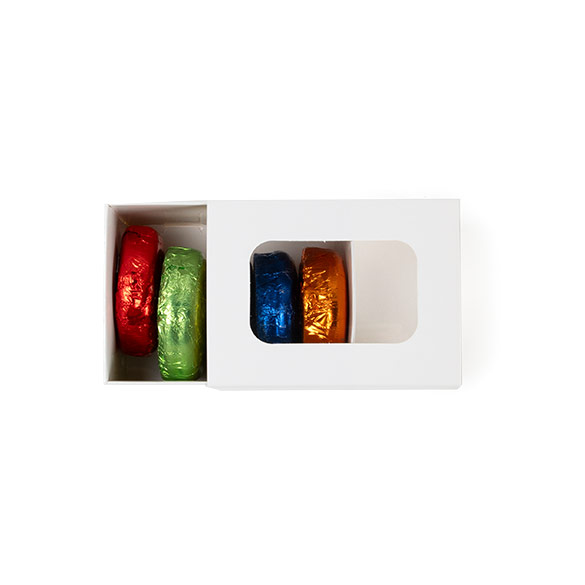 Tweedelige Papieren Dozen Wit 9,5x6,4x5,7cm (25 stuks) [MBS8W]