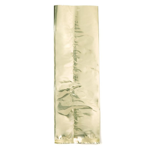 Sachet scellable à joint central laminé Qualité supérieure en or métallisé, 10.2x30.5cm (100 pièces) [SMB412G]