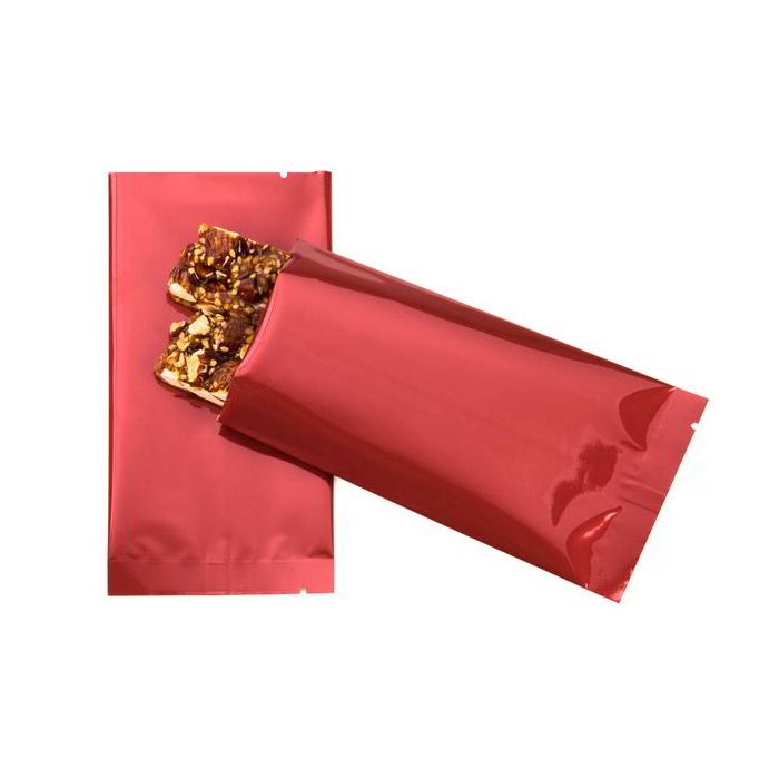 Plastic Bags Red 7.5x14cm Metallised and Sealable