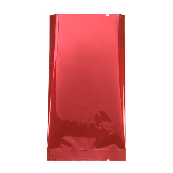 Plastiek Zakken Rood 7,5x14cm Gemetalliseerd en Sealbaar (100 stuks) [SVP35HR]