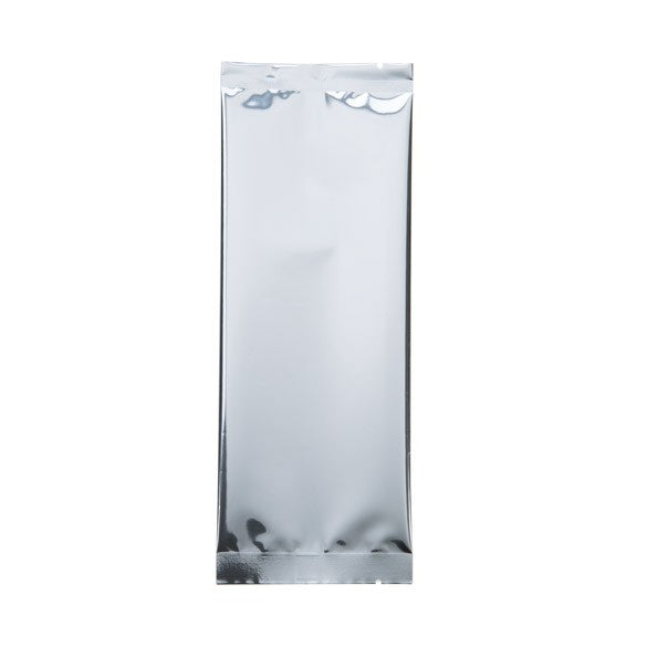 Plastiek Zakken Zilver 7,5x20,3cm Gemetalliseerd en Sealbaar (100 stuks) [SVP38S]