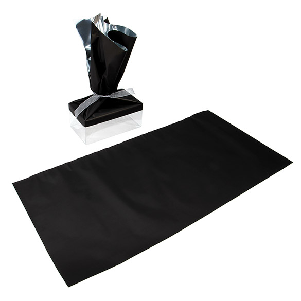 Folie Topper Gemetalliseerd Mat Zwart 30,5x63,5 cm (25 Stuks) [MT4MB]