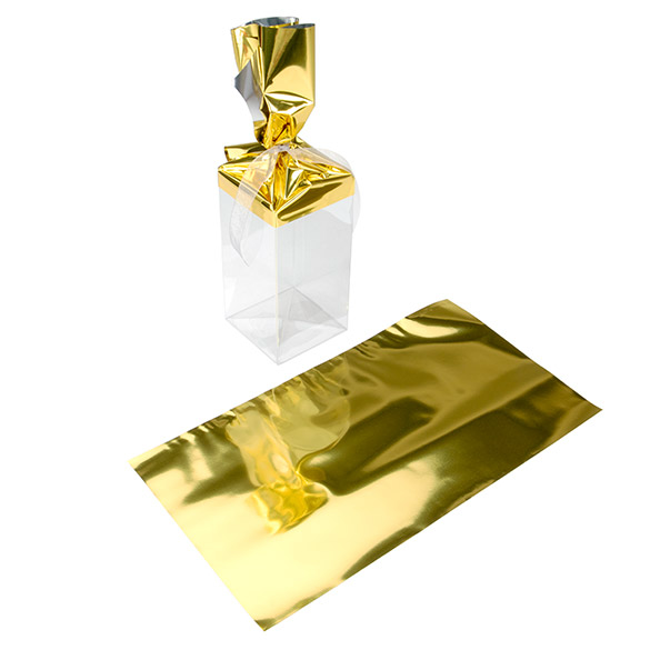 Feuille de couverture or métallique 17,8x33 cm (25 pièces) [MT2G]