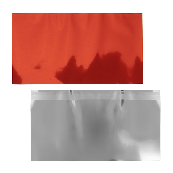 Folie Topper Gemetalliseerd Rood 12,7x22,9 cm (25 Stuks) [MT1R]