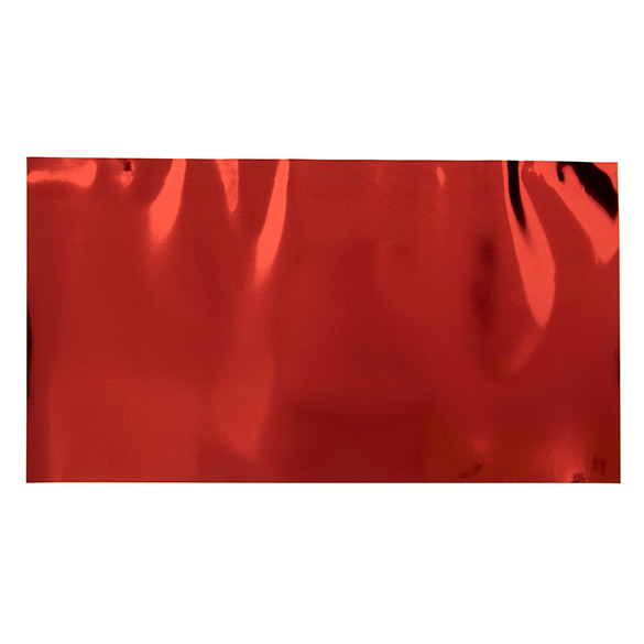 Folie Topper Gemetalliseerd Rood 12,7x22,9 cm (25 Stuks) [MT1R]