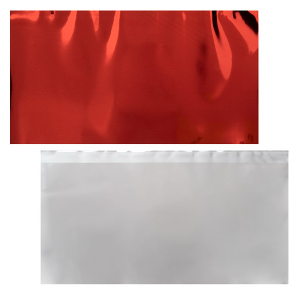 Feuille de couverture métallique Rouge 17,8x33 cm (25 pièces) [MT2R]