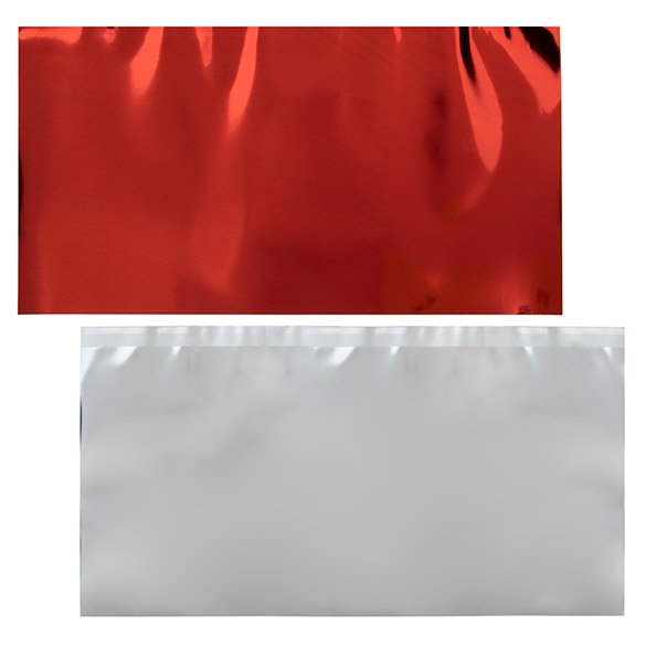 Feuille de couverture métallique Rouge 22,9x43,2 cm (25 pièces) [MT3R]