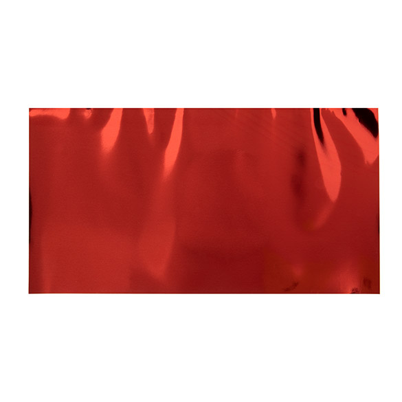 Feuille de couverture métallique Rouge 22,9x43,2 cm (25 pièces) [MT3R]