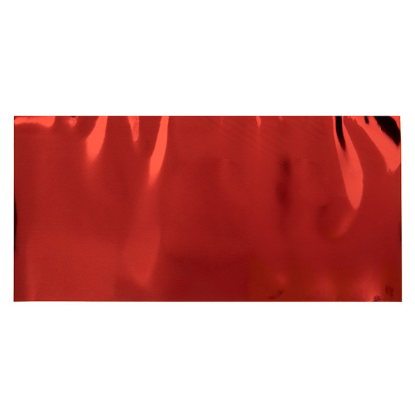 Feuille de couverture métallique Rouge 30,5x63,5 cm (25 pièces) [MT4R]