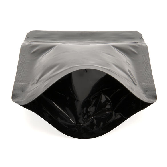 Doypack Noir Métallisé 8x5x13cm | 28g (100 pièces) [ZBGM1B]