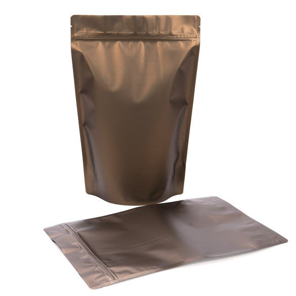 Doypack Bronze Métallisé 22.9x12.1x34.3cm | 907g (100 pièces) [ZBGM6BZ]
