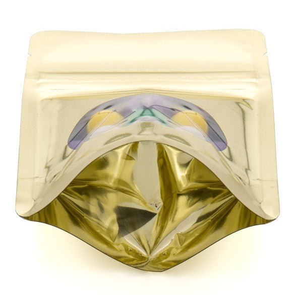 Stazakken Goud met ovaal Venster 10x6x15cm | 57 gram (100 stuks) [ZBGMO2SG]