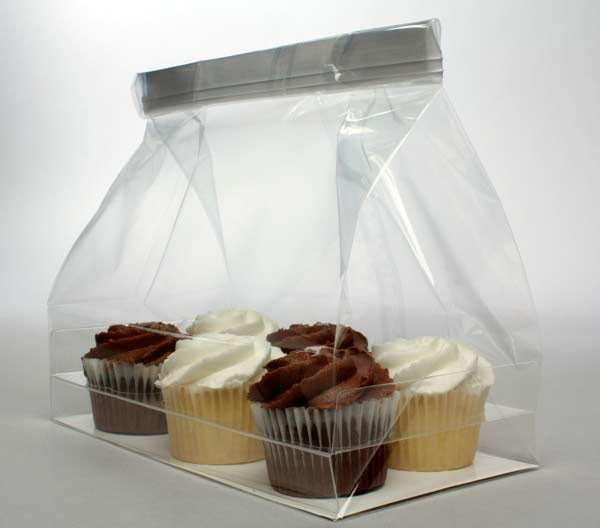 Sachets à Cupcake pour 6 minis cupcakes17,8x10,5x22,9cm (100 pièces) [CBG7]