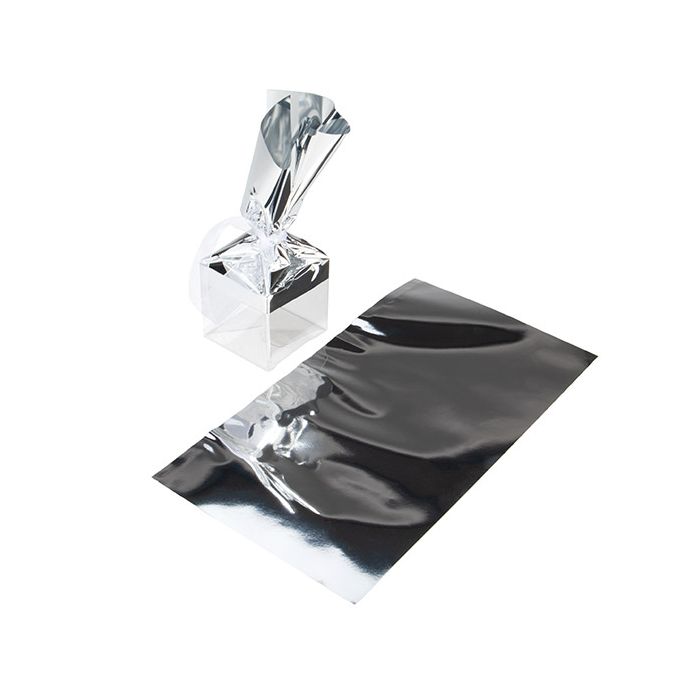 Feuille de couverture métallique Argent 12,7x22,9 cm (25 pièces) [MT1S]