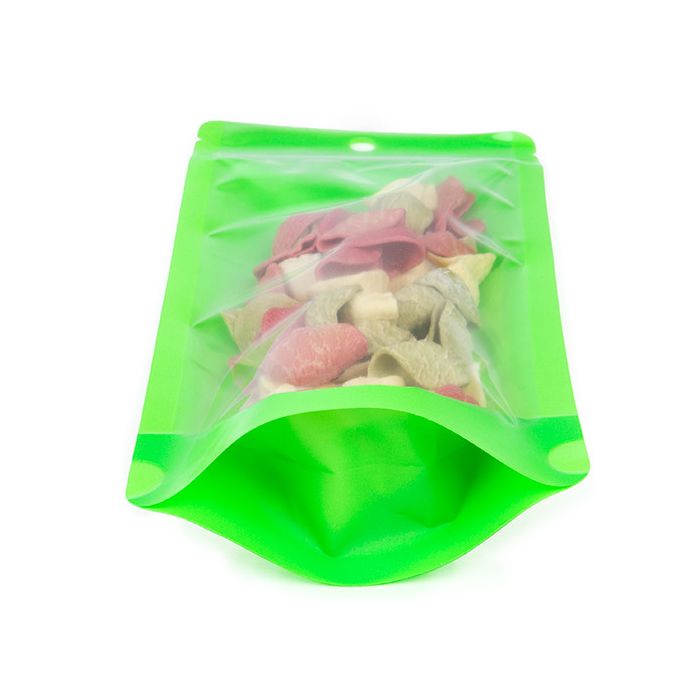 Stazakken Neon Groen 10.8x6x23.8 cm met Rond ophanggat (100 stuks) [ZBGN1NGR]