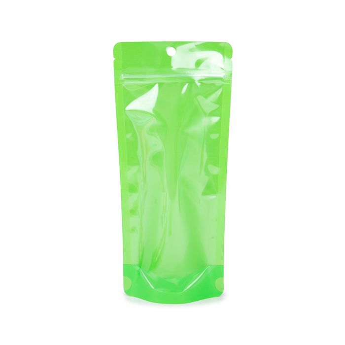Stazakken Neon Groen 10.8x6x23.8 cm met Rond ophanggat (100 stuks) [ZBGN1NGR]