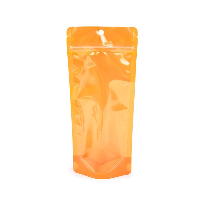 Stazakken Neon Oranje 10.8x6x23.8 cm met Rond ophanggat (100 stuks) [ZBGN1NOR]