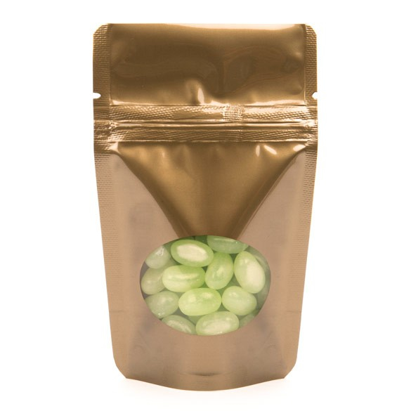 Stazakken Brons met ovaal Venster 8x5x13cm | 28 gram (100 stuks) [ZBGO1BZ]