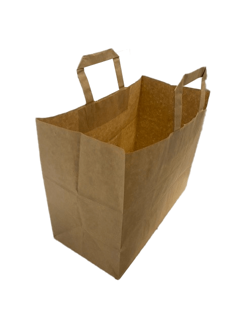 Sac papier en kraft marron 70 g/qm 26x12x35 cm (50 pièces) [PADB2635]