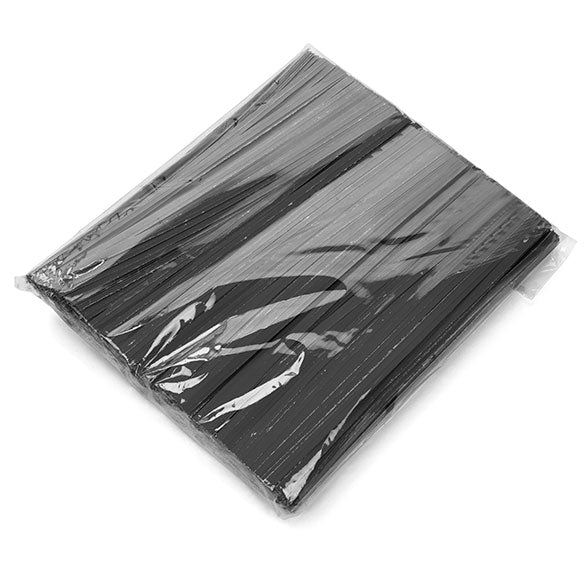 Papier Armé - lien noir 15.2 x .4cm (1000 Pièces) [TT6BK]