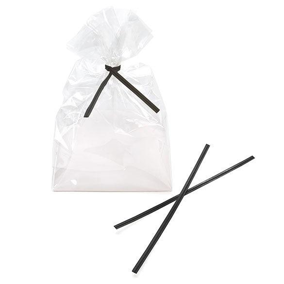 Papier Armé - lien noir 15.2 x .4cm (1000 Pièces) [TT6BK]