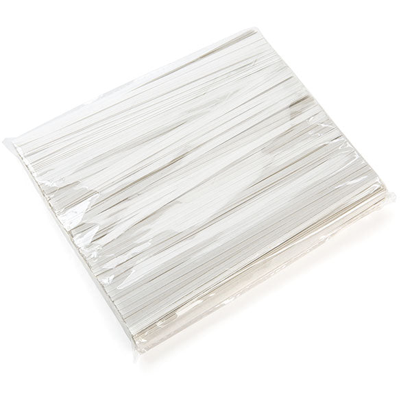 Bindstrips 15,2x0,4cm papier wit (1000 stuks) [TT6WH]