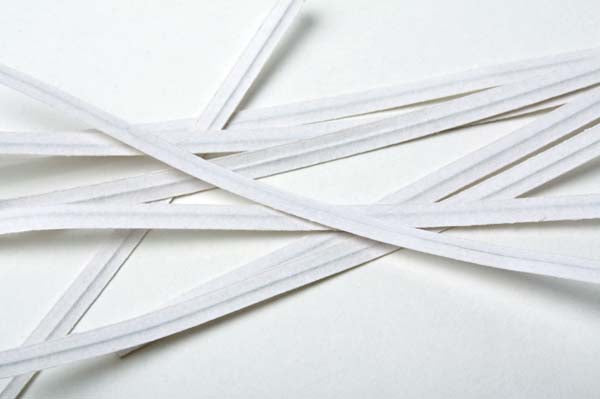 Bindstrips 15,2x0,4cm papier wit (1000 stuks) [TT6WH]