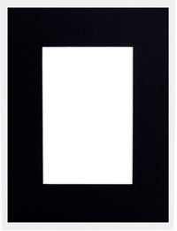 Mount Board 413 Black 30x40cm with 19x24cm window (5 pcs)
