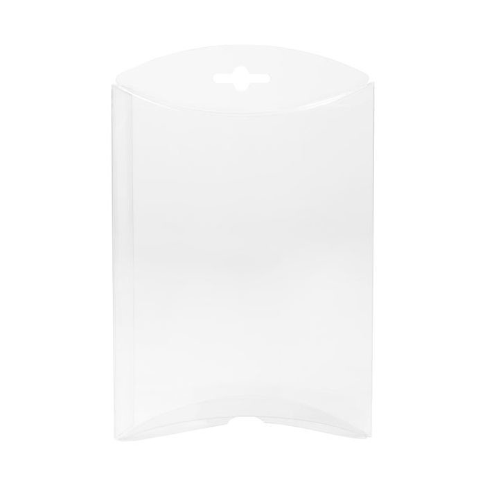 Petites boites berlingot à transparence cristalline 15.2x3.8x20.3cm (Sans crochet pour suspension) (25 pièces) [PB79]