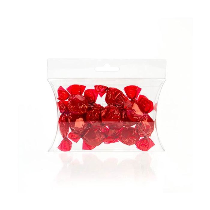 Boite pliante berlingot transparente avec rochet pour suspension 10x3x15cm (25 pièces) [PBSH77]