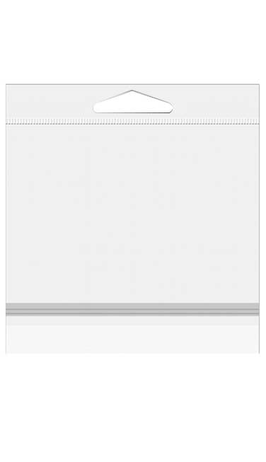 Sachet à trou de suspension refermable à transparence cristalline Fermeture sécurisée 21.4x21cm (100 pièces) [HB88PC]