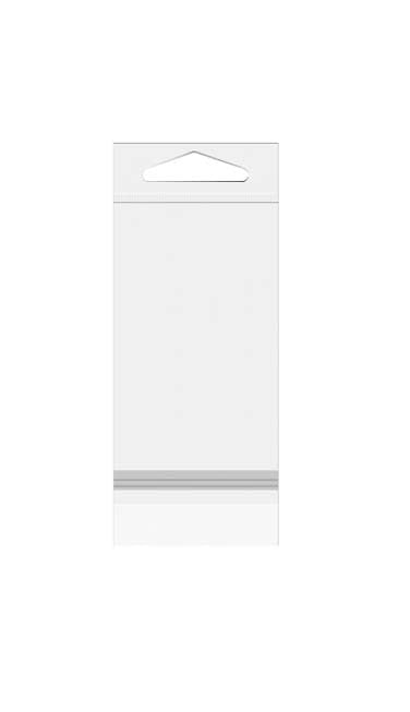 Headerbags 12,2x25,4cm met beschermende sluiting (100 stuks) [HB49XPC]