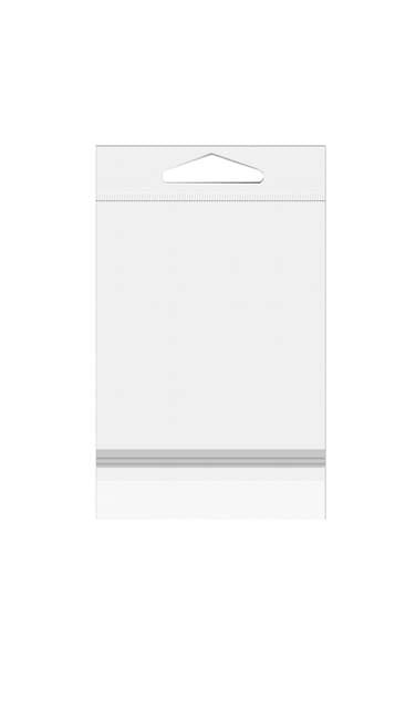 Headerbags 13x15,9cm met beschermende sluiting (100 stuks) [HB5B3PC]