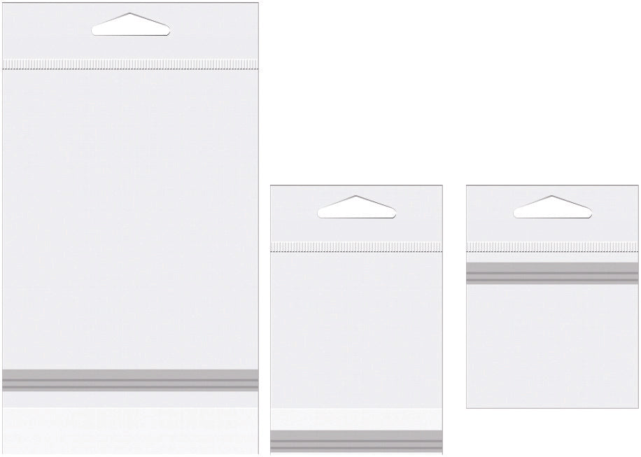 Headerbags 14,4x21,7cm met beschermende sluiting (100 stuks) [HB59SPC]