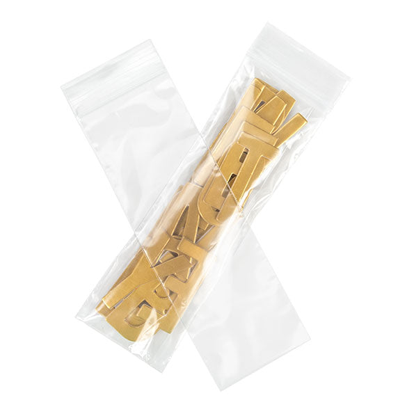 Sachet zip transparent en PE-BD 50 microns 5,1x15,2cm (100 pièces) [2PE26]