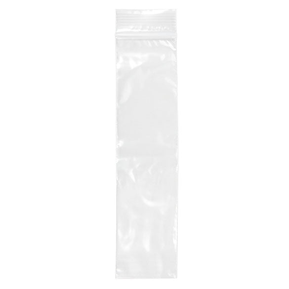 Sachet zip transparent en PE-BD 5,1x20,3cm (100 pièces) [2PE28]