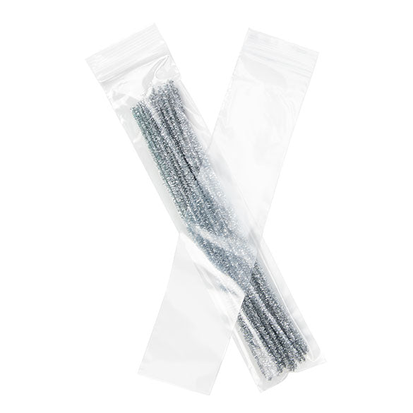 Sachet zip transparent en PE-BD 50 microns 7,6x35,6 cm (100 pièces) [2PE314]