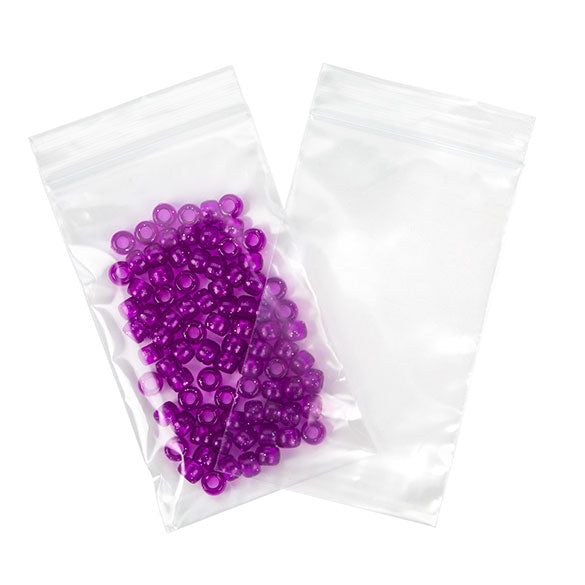 Sachet zip transparent en PE-BD 7,5x12,5cm 50 microns (100 pièces) [2PE35]