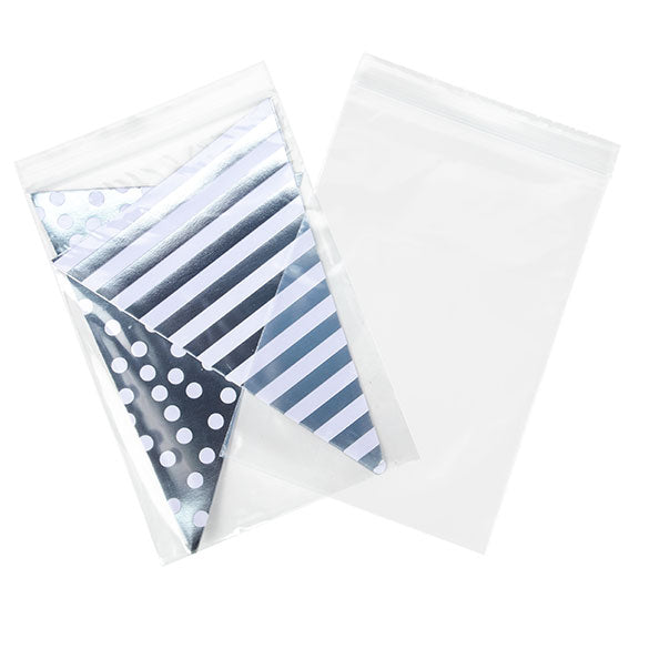 Sachet zip transparent en PE-BD 12,5x18cm 50 microns (100 pièces) [2PE57]