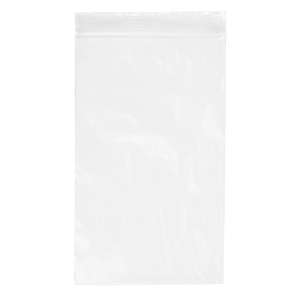 Sachet zip transparent en PE-BD 12,7x20,3cm (100 pièces) [2PE58]
