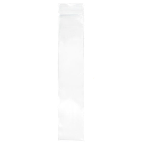 Sachet zip transparent en PE-BD 5,1x25,4cm (100 pièces) [4PE210]