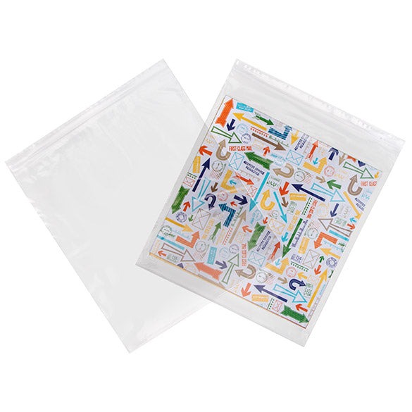 Sac zip transparents en polyéthylène basse densité 33x38,1cm (100 Pièces) [2PE1315]