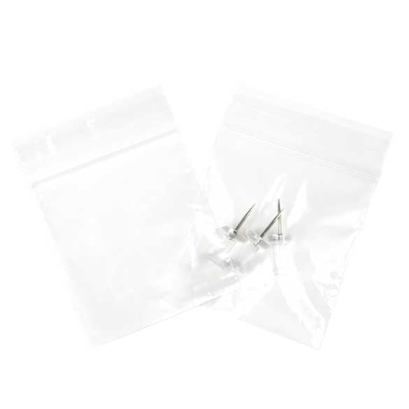 Sachet zip transparent en PE-BD 5x5cm 50 microns (100 pièces) [2PE22]